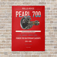 Thumbnail for PEARL 700 vertical canvas print - no frame - red background