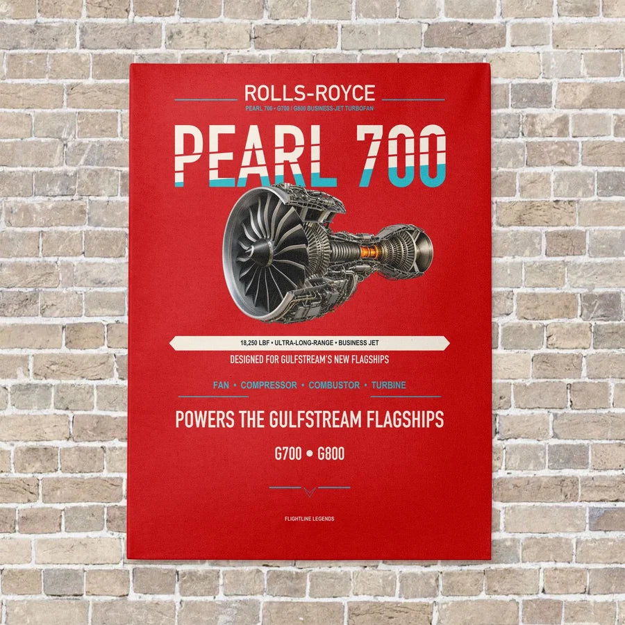PEARL 700 vertical canvas print - no frame - red background