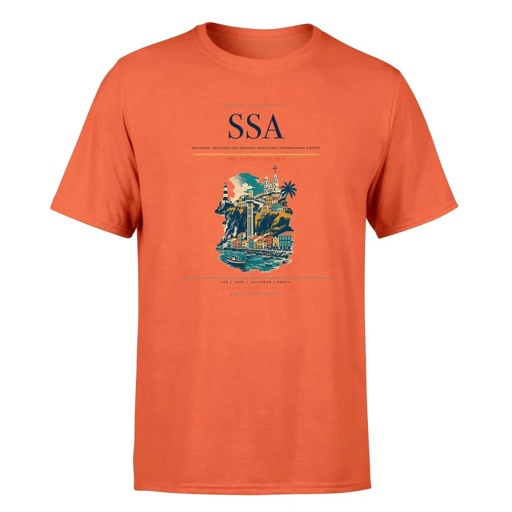 Salvador Airport (SSA) Premium T-Shirt Orange