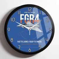 Thumbnail for Eurofighter Typhoon FGR4 design on blue framed wall clock