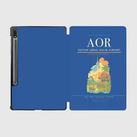 Thumbnail for Sultan Abdul Halim Airport (AOR) design on blue samsung tablet tablet case