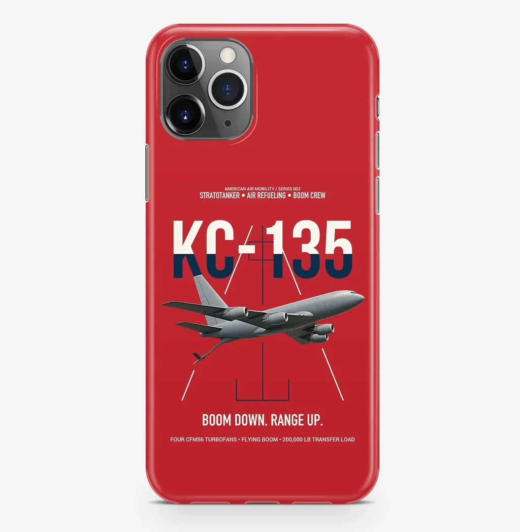 KC-135 STRATOTANKER design on red magsafe iphone case, for iPhone Pro Max