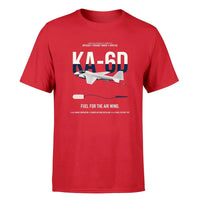 Thumbnail for KA-6D Intruder design on red double-side t-shirt, single-side print