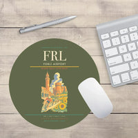 Thumbnail for Forlì Airport (FRL) design on green army round mouse pad