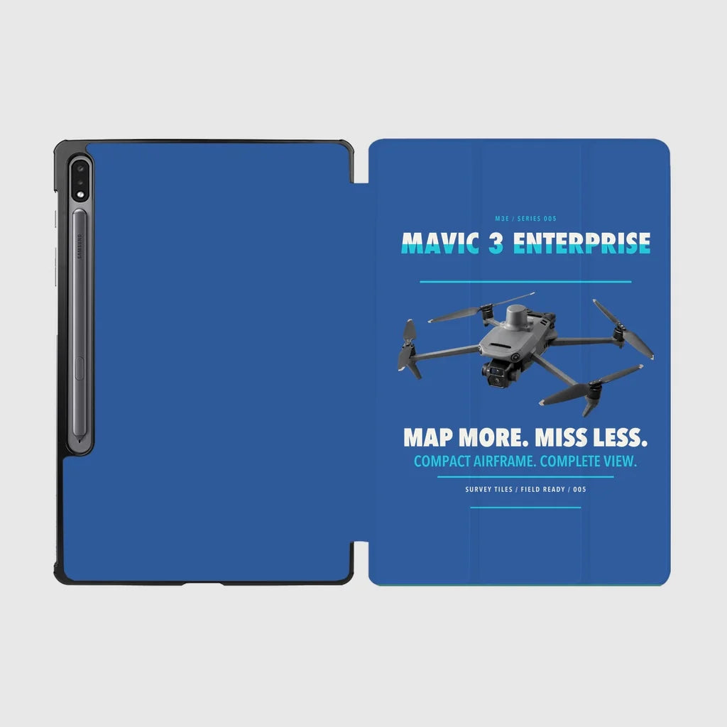 DJI Mavic 3 Enterprise design on blue samsung tablet tablet case