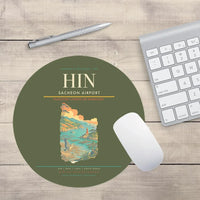 Thumbnail for Sacheon Airport (HIN) design on green army round mouse pad