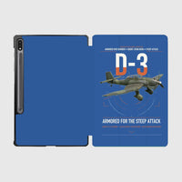 Thumbnail for Junkers Ju 87D-3 design on blue samsung tablet tablet case
