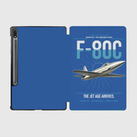 Thumbnail for F-80C Shooting Star design on blue samsung tablet tablet case