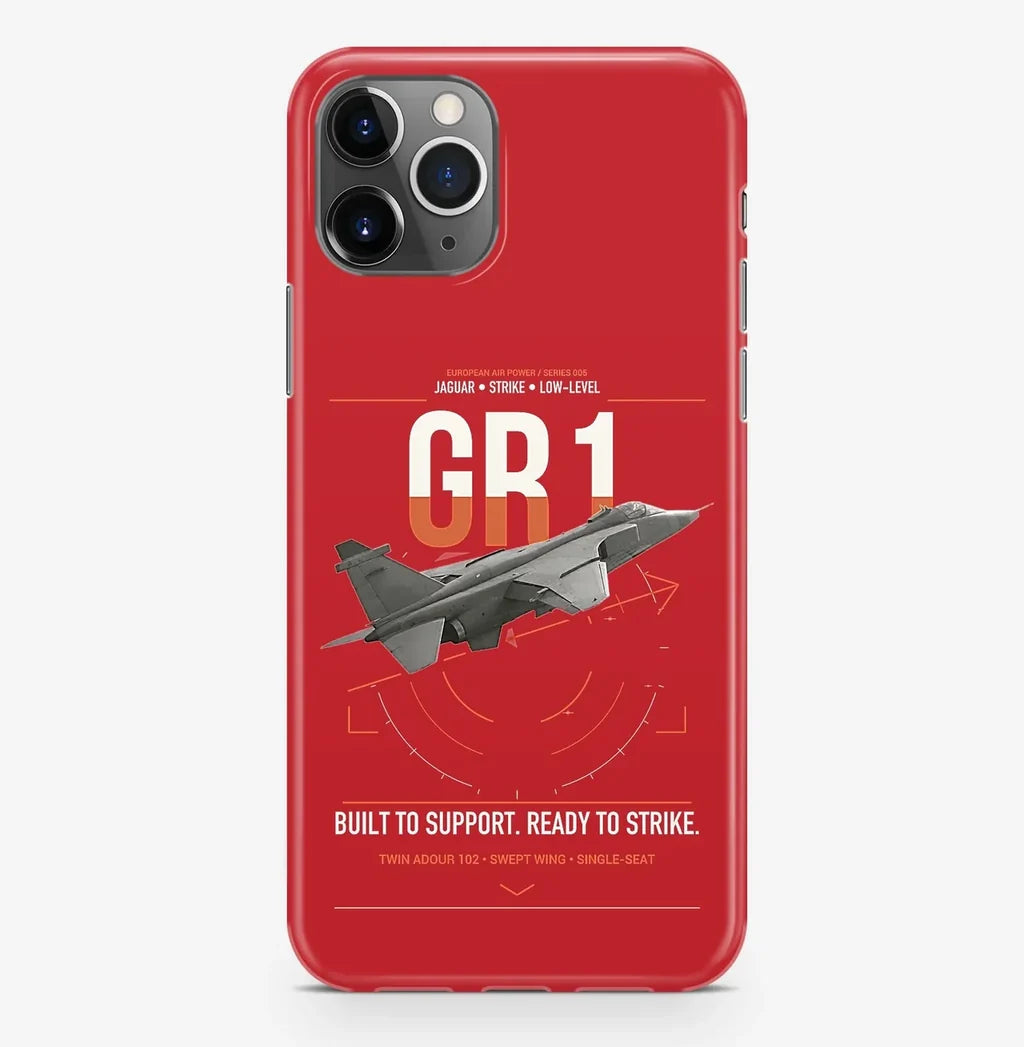 SEPECAT Jaguar GR1 design on red magsafe iphone case, for iPhone Pro Max