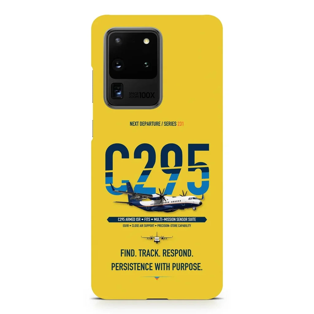 Airbus C295 Armed ISR design on samsung case - yellow