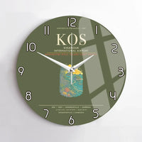 Thumbnail for Sihanouk International Airport Sihanoukville KOS Wall-Clock No-Frame - Green Army