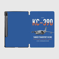Thumbnail for Embraer KC-390 Millennium design on blue samsung tablet tablet case