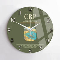 Thumbnail for Corpus Christi International Airport CRP Wall-Clock No-Frame - Green Army