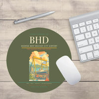 Thumbnail for George Best Belfast City Airport BHD Mouse-Pad Round - Green Army
