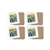 Thumbnail for The Weather Station Call - Designed Coasters design on white 4-pieces-set