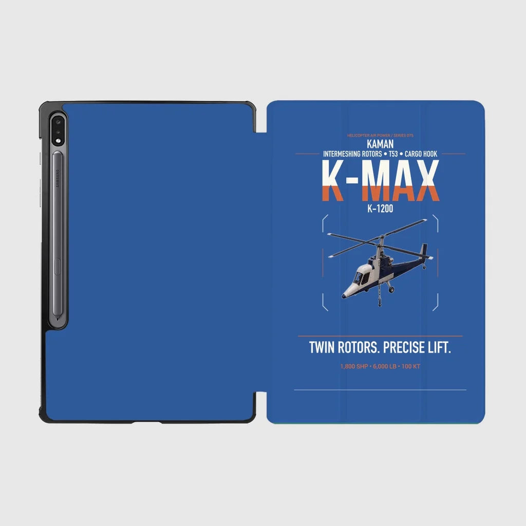 Kaman K-1200 K-MAX design on blue samsung tablet tablet case