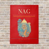 Thumbnail for Dr. Babasaheb Ambedkar International Airport NAG — Nagpur vertical canvas print - no frame - red background