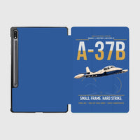 Thumbnail for A-37B Dragonfly design on blue samsung tablet tablet case