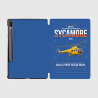 Thumbnail for Bristol Sycamore HR14 design on blue samsung tablet tablet case