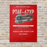 Thumbnail for PT6E-67XP vertical canvas print - no frame - red background