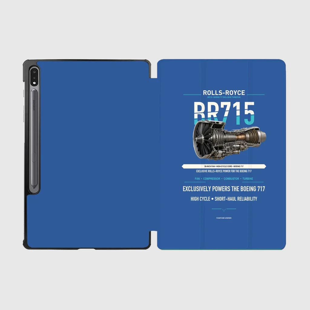 BR715 design on blue samsung tablet tablet case