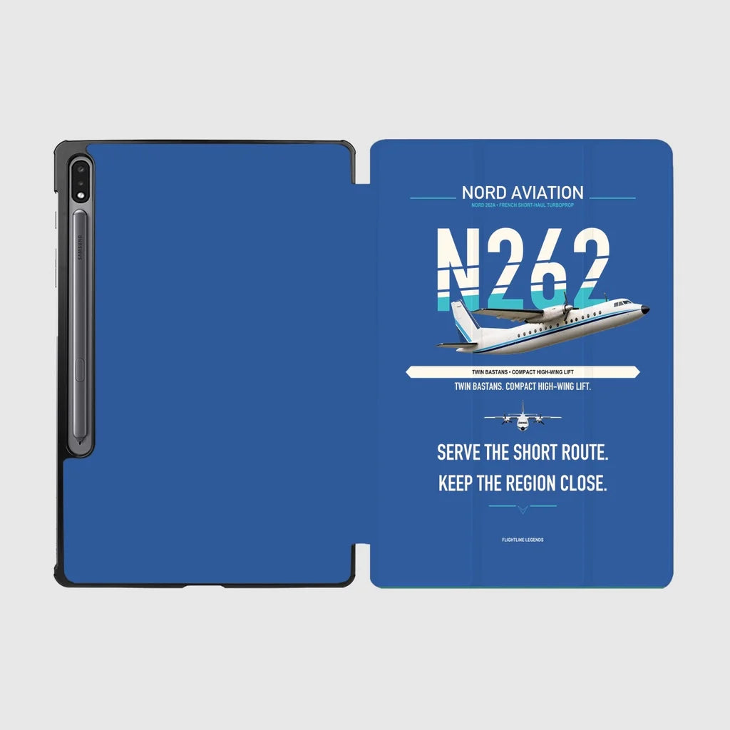 Nord 262A design on blue samsung tablet tablet case