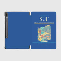 Thumbnail for Lamezia Terme International Airport (SUF) design on blue samsung tablet tablet case