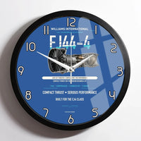 Thumbnail for FJ44-4 design on blue framed wall clock