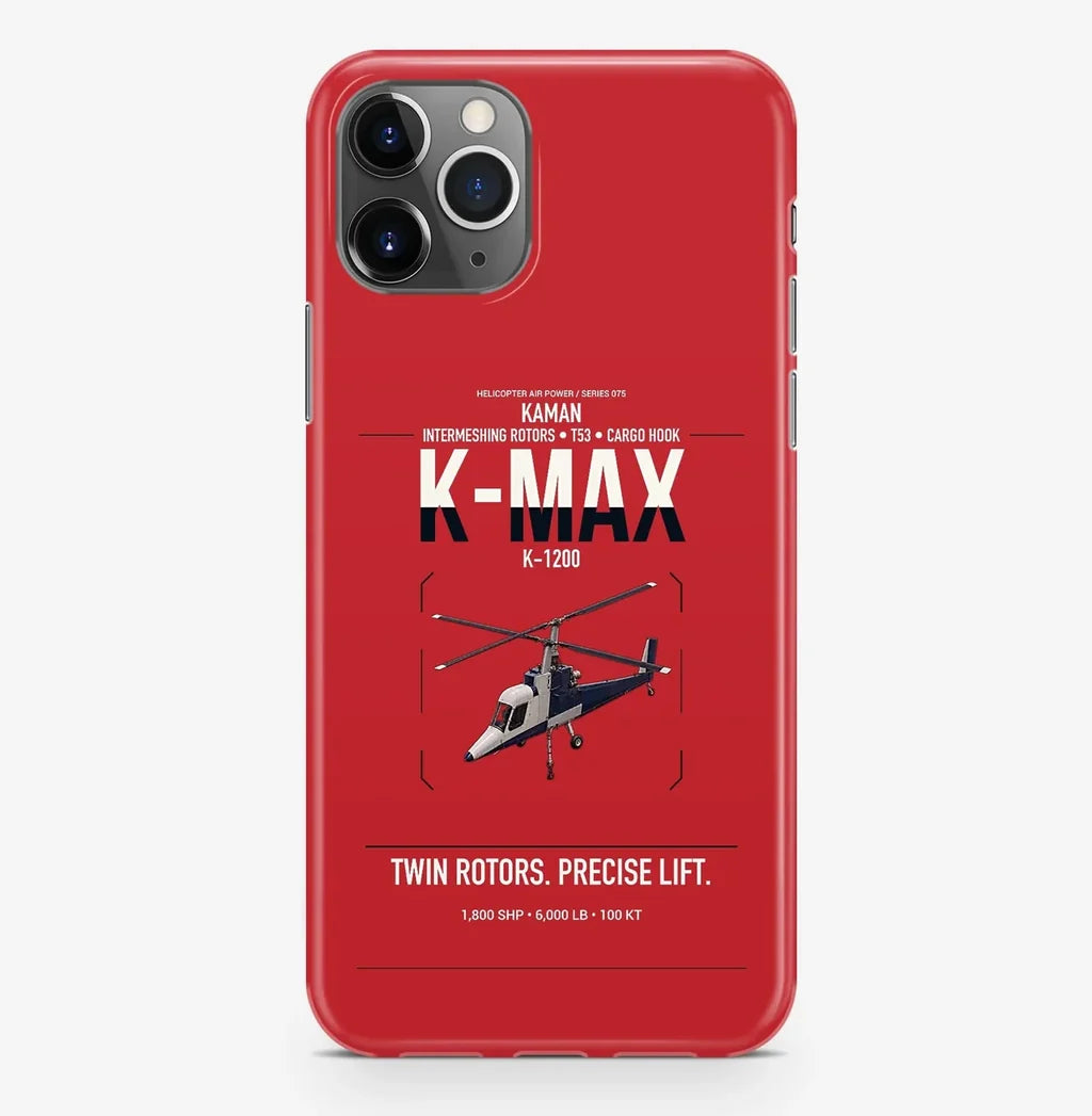 Kaman K-1200 K-MAX design on red magsafe iphone case, for iPhone Pro Max