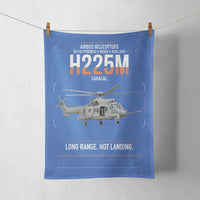 Thumbnail for Airbus Helicopters H225M Caracal design on blue towel