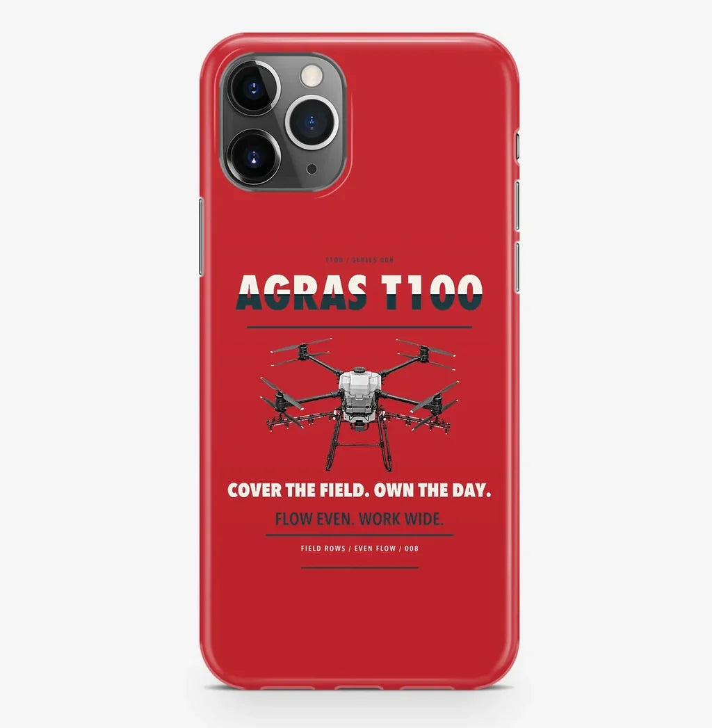 DJI Agras T100 Case ProMax design on red iphone case promax