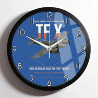 Thumbnail for Bristol Beaufighter TF X design on blue framed wall clock