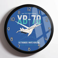 Thumbnail for XB-70A Valkyrie design on blue framed wall clock