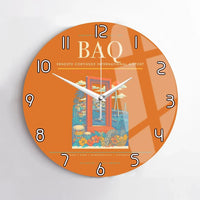 Thumbnail for Ernesto Cortissoz International Airport BAQ Wall-Clock No-Frame - Orange