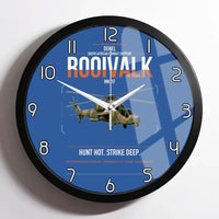 Thumbnail for Denel Rooivalk Mk 1F design on blue framed wall clock