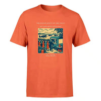Thumbnail for VINTAGE G4522 - The Ration Queue By The Field - Premium T-Shirt design on orange premium t shirt