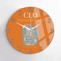Thumbnail for Alfonso Bonilla Aragon International Airport CLO Wall-Clock No-Frame - Orange