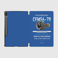 Thumbnail for CFM56-7B design on blue samsung tablet tablet case