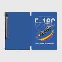 Thumbnail for F-16C Fighting Falcon design on blue samsung tablet tablet case