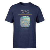 Thumbnail for Wrangell Airport (WRG) T-Shirt single-side front print in Navy Blue | wrangell-airport-wrg-double-side-t-shirt