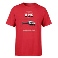 Thumbnail for Airbus H125 design on red t-shirt, single-side print
