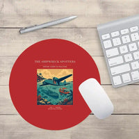 Thumbnail for VINTAGE G4369 - The Shipwreck Spotters - Designed Mouse Pads design on red round