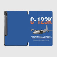 Thumbnail for C-123K Provider design on blue samsung tablet tablet case