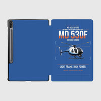 Thumbnail for MD Helicopters MD 530F design on blue samsung tablet tablet case
