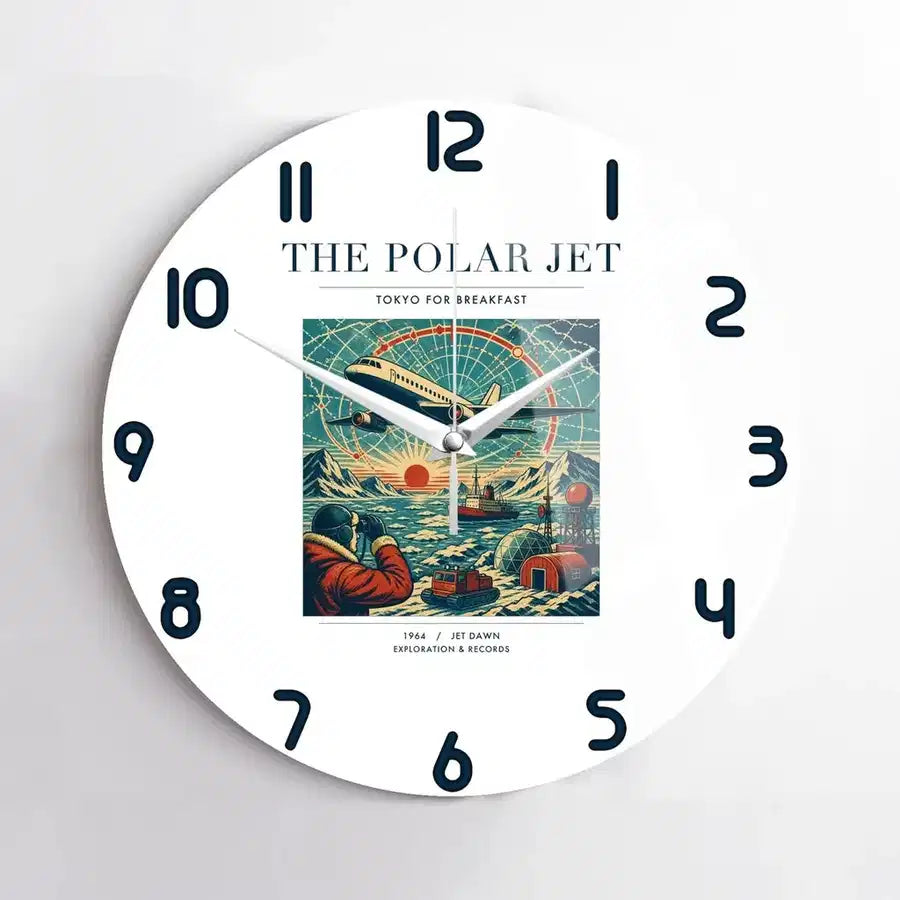 VINTAGE G4119 - The Polar Jet - Designed Wall Clocks design on white no-frame