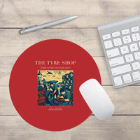 Thumbnail for VINTAGE G4535 - The Tyre Shop - Designed Mouse Pads design on red round
