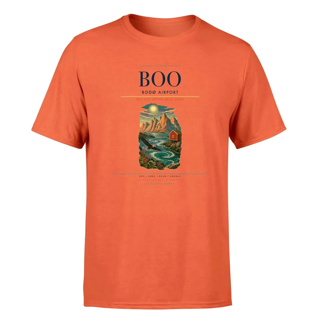 Bod Airport (BOO) Premium T-Shirt Orange