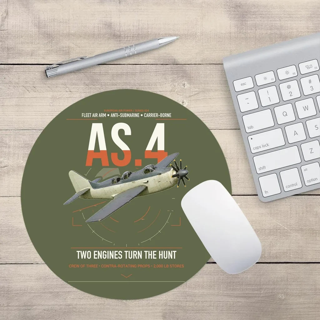 Fairey Gannet AS.4 design on green army round mouse pad