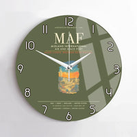 Thumbnail for Midland International Air and Space Port MAF Wall-Clock No-Frame - Green Army