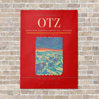 Thumbnail for Ralph Wien Memorial Airport OTZ — Kotzebue vertical canvas print - no frame - red background